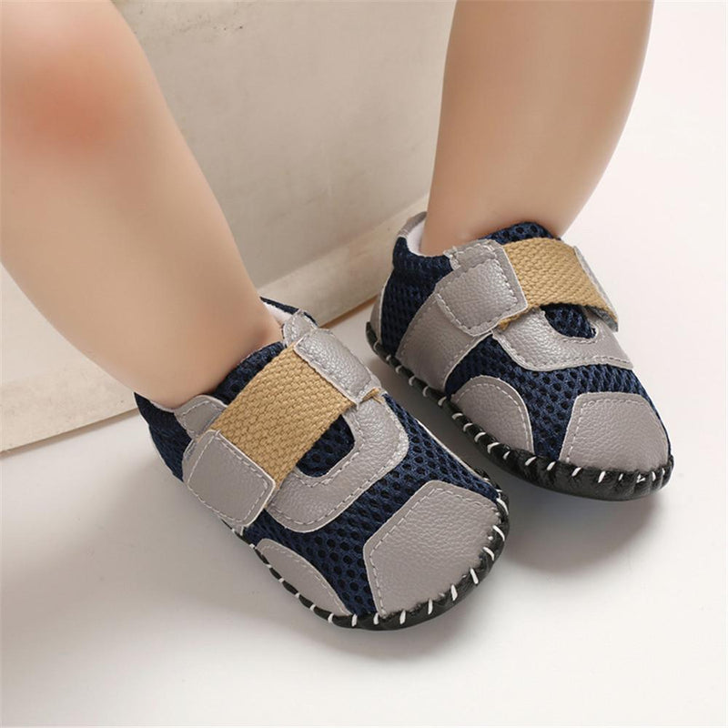 Baby Boys Non-slip Magic Tape Flat Toddler Shoes - PrettyKid