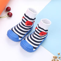 Baby Cartoon Non-slip Striped Printed Casual Flats - PrettyKid