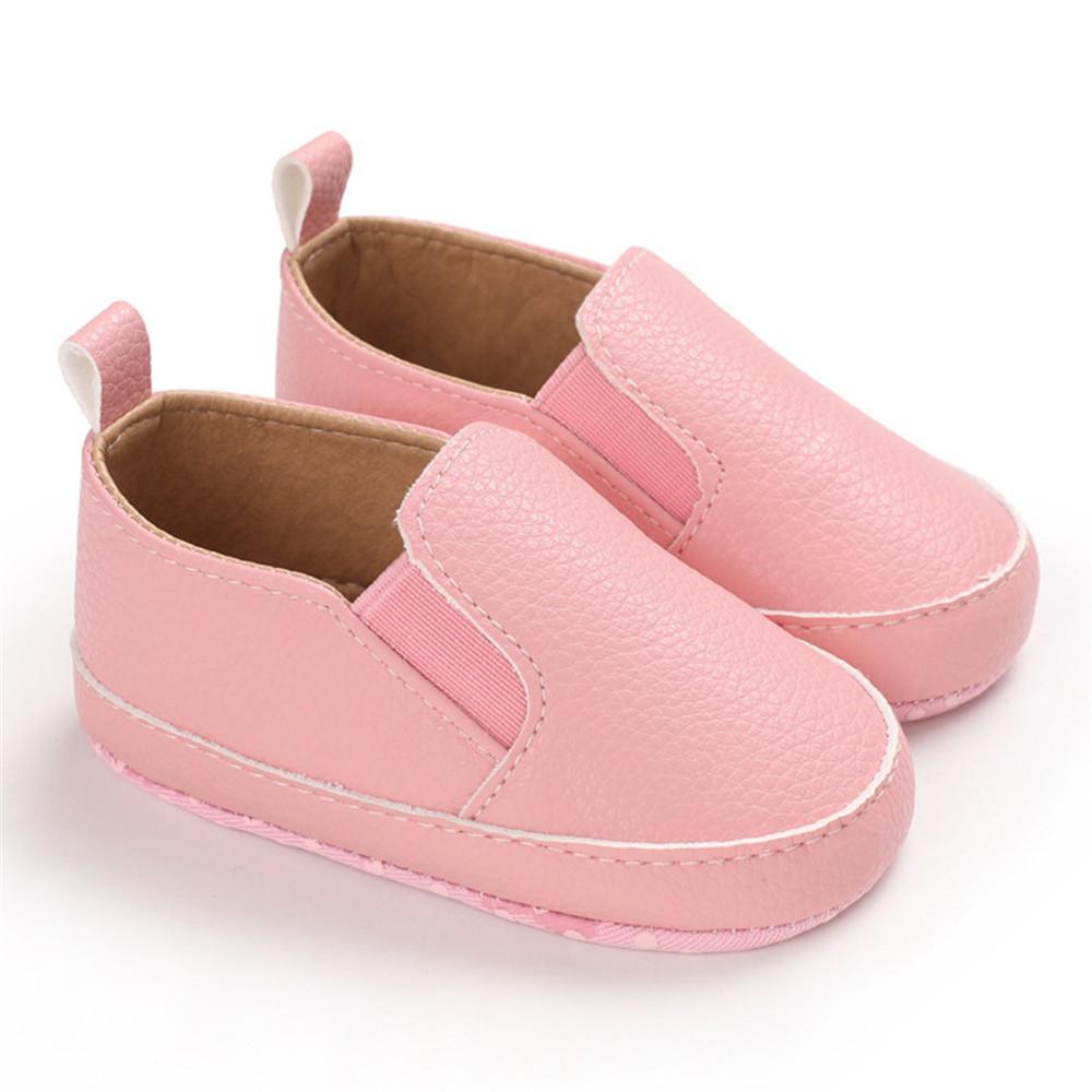 Baby Girls Non-slip Toddler Solid Slip On Sneakers - PrettyKid