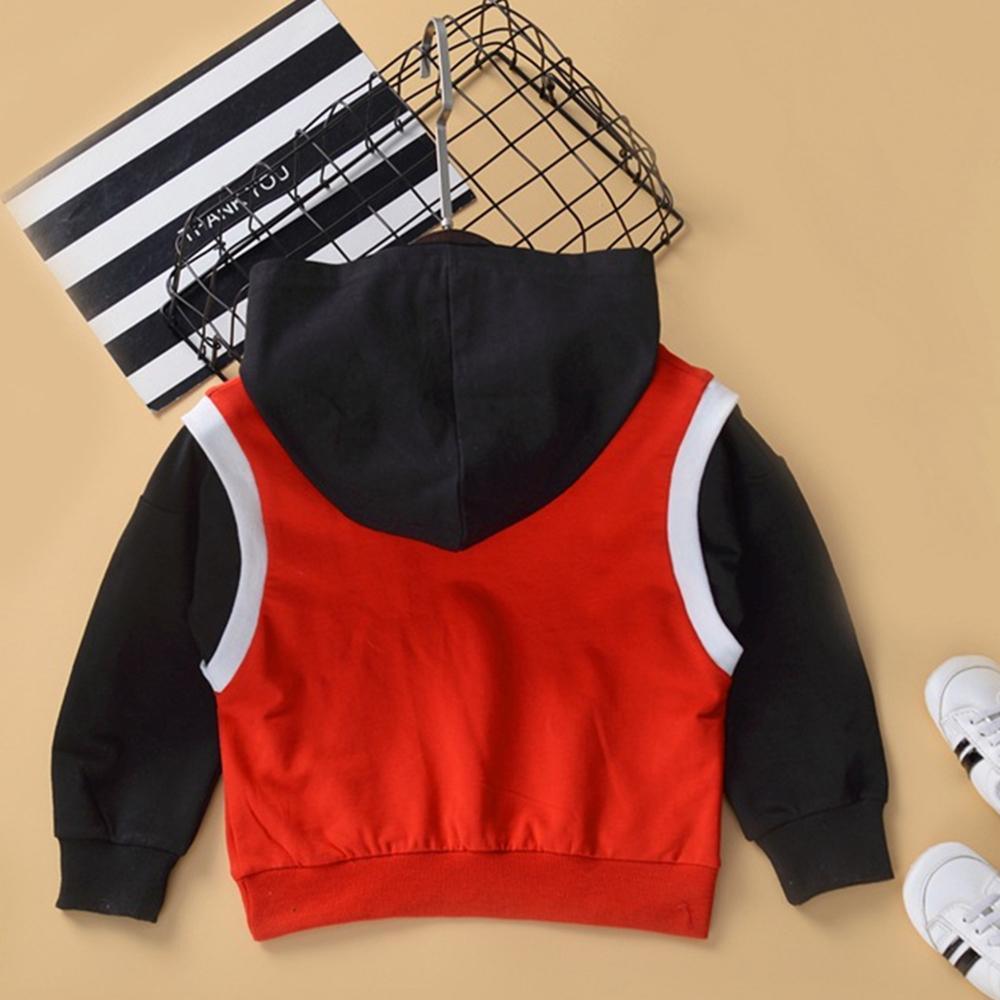 Unisex Number Letter Print Basketball Stitching T-shirt Bulk Kids Clothing - PrettyKid