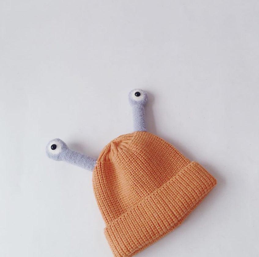 Baby Boys Girls Autumn Winter Thickened Insect Tentacle Eyes Knitted Cap Cartoon Wool Cap - PrettyKid