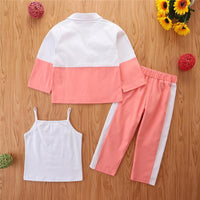 Autumn Kids Girl Solid Color Suit Trendy Girl Clothes Wholesale - PrettyKid