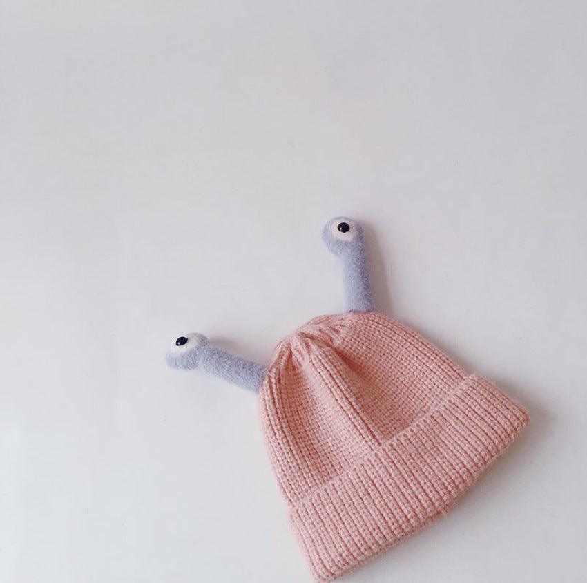 Baby Boys Girls Autumn Winter Thickened Insect Tentacle Eyes Knitted Cap Cartoon Wool Cap - PrettyKid