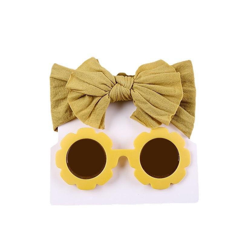 Children's Headwear Baby Bow Nylon Wide Hair Band