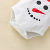 Baby Girls Long Sleeve Lovely Christmas Printed Jumpsuit Dress Mesh Skirt Set - PrettyKid
