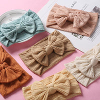 Baby Butterfly Hair Band Soft Jacquard Nylon Girls Wide Scarf Kids Designer Wholesale - PrettyKid