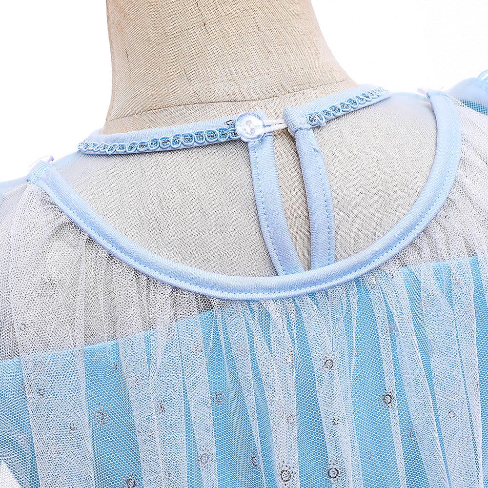 Children Girls Halloween Cosplay Frozen Princess Elsa Dress - PrettyKid