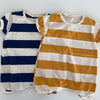 Baby Summer Striped Crawling Clothes 2022 Short-sleeved Baby Onesie - PrettyKid