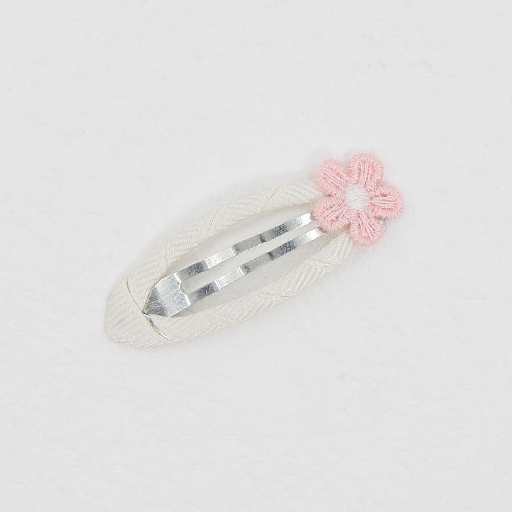 Cotton Small Daisy Fabric Hairpin Baby Side Clip Hairpin