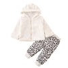 Autumn and Winter Girls' Suit Coat Leopard Print Trousers Two-piece Set - PrettyKid