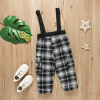 Toddler Kids Boys' Plaid Suspenders Cheap Wholesale Kids Clothing - PrettyKid