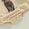 Baby Boys Girl Solid Letter Animal Print Bodysuit - PrettyKid