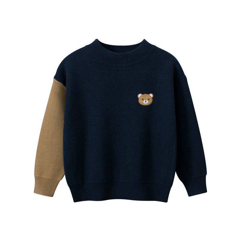 Children's Clothing Autumn and Winter Sweater Boys' Sweater Little Bear Clothes - PrettyKid
