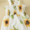 Summer Baby Romper Flower Print Girl Bodysuit