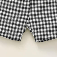 Toddler Kids Boys Solid Sleeveless Vest Plaid Printed Shorts Set - PrettyKid