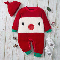 Baby Boys Girls Cute Red Deer Jumpsuit Christmas Clothes - PrettyKid