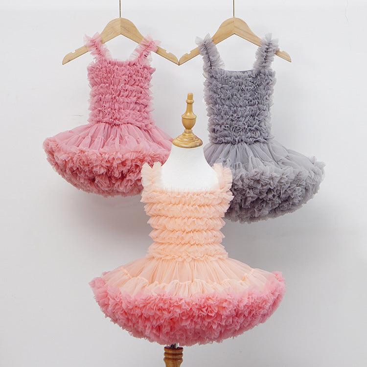 Baby Girl Princess Puffy Sarong Dress Dress - PrettyKid