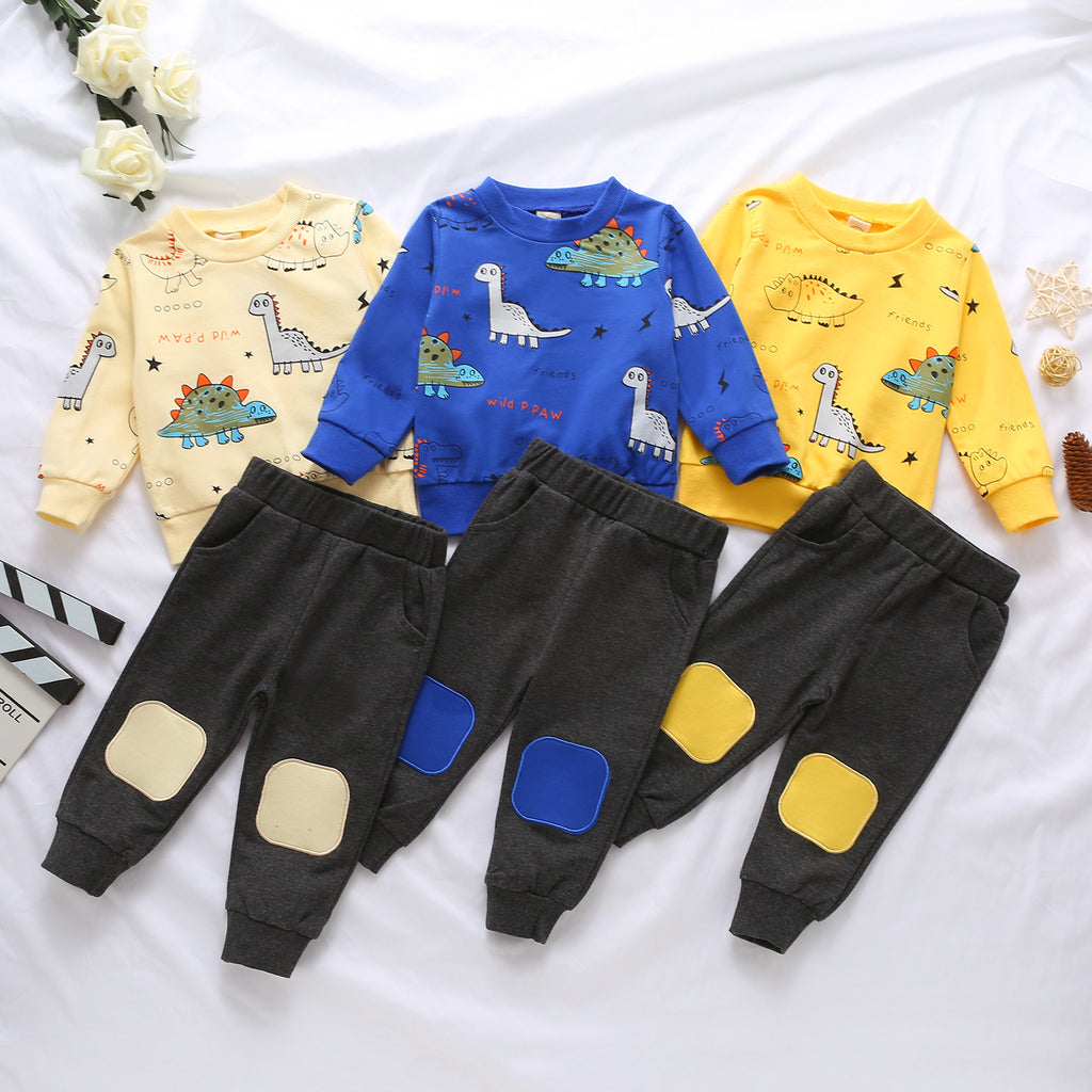 Casual Sweater Autumn and Winter Boys' Long Sleeve Suit - PrettyKid