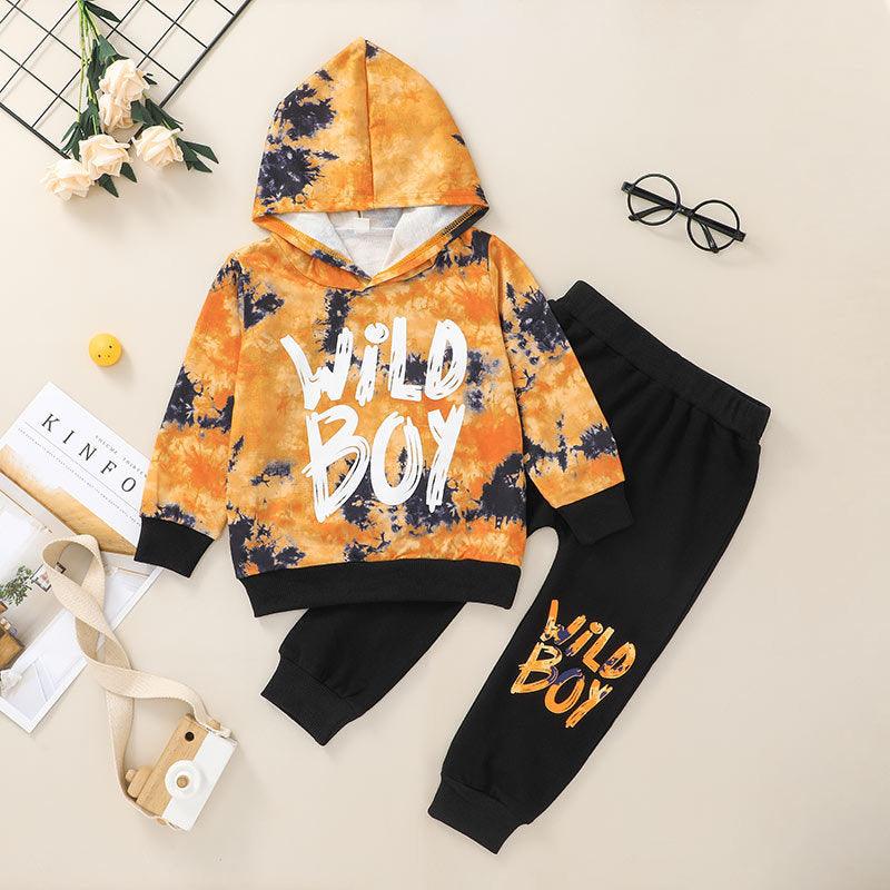 Boys Children's Pullover Hoodie Pants Set - PrettyKid