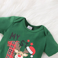 Baby Girls Plaid Christmas Strap Skirt Set - PrettyKid