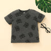 9M-4Y Baby Boy Clothing Sets Cartoon Print Short Sleeves Wholesale Baby Clothes - PrettyKid