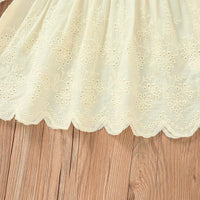 Toddler Girls Solid Color Lace T-shirt Floral Print Shorts Set - PrettyKid