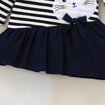 Toddler Kids Girls Stripe Cute Rabbit Dress - PrettyKid