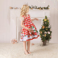 Kids Girls Plaid Print Dress Christmas Dress Children's Boutique Wholesale Vendors - PrettyKid