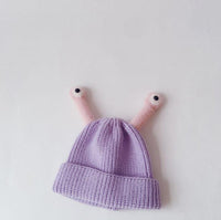 Baby Boys Girls Autumn Winter Thickened Insect Tentacle Eyes Knitted Cap Cartoon Wool Cap - PrettyKid