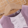 Toddler Kids Girls' Patchwork Ruffle Hem Dress Bulk Childrens Clothing Suppliers - PrettyKid