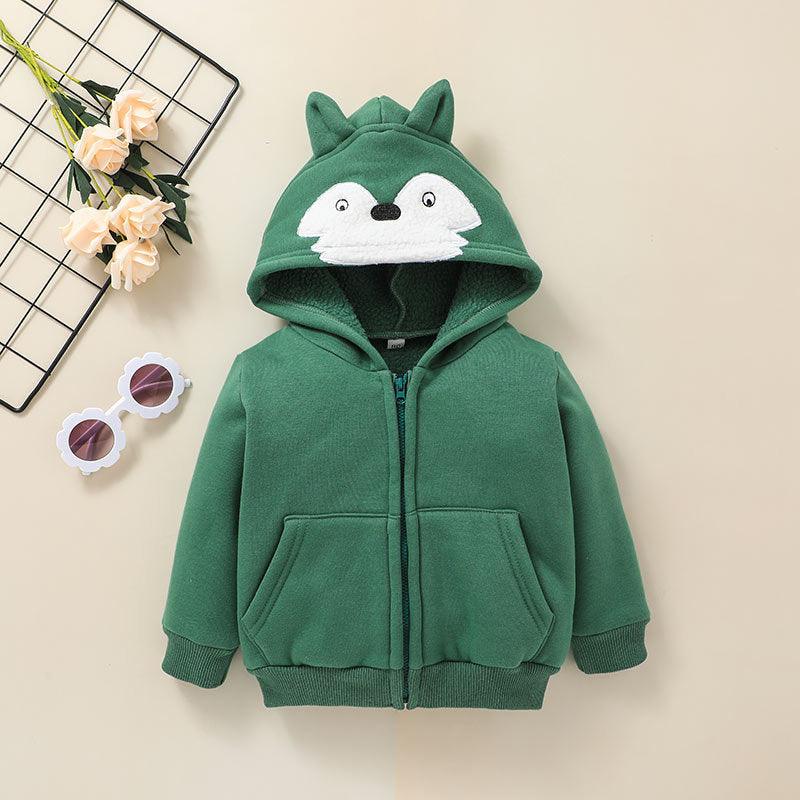 Children's Long Sleeved Children's Suit Cartoon Coat Pants Two-piece Set - PrettyKid