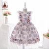 Girl's Court Style Lolita Sleeveless Printing Lovely Fluffy Skirt Wholesale Little Girl Dresses - PrettyKid