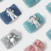 Baby Boys Girls Solid Color Double-sided Bean Blanket Baby Blanket Children's Quilt - PrettyKid