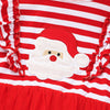 Christmas Dress Girl's Long Sleeve Striped Mesh Dress Skirt - PrettyKid