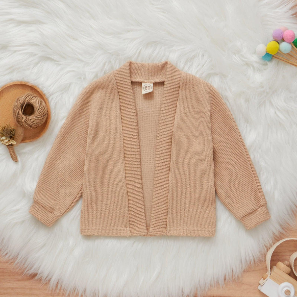 Toddler Kids Girls' Solid Color Knitted Coat Children's Boutique Clothing Suppliers - PrettyKid