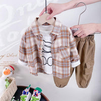 Baobaoying Children's Shirt+T-shirt+Pants 3-piece Set