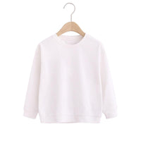 Kids Boys Girls Solid Round Neck Loose Pullover - PrettyKid