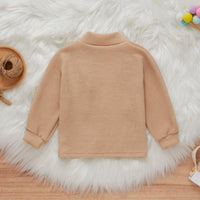 Toddler Kids Girls' Solid Color Knitted Coat Children's Boutique Clothing Suppliers - PrettyKid