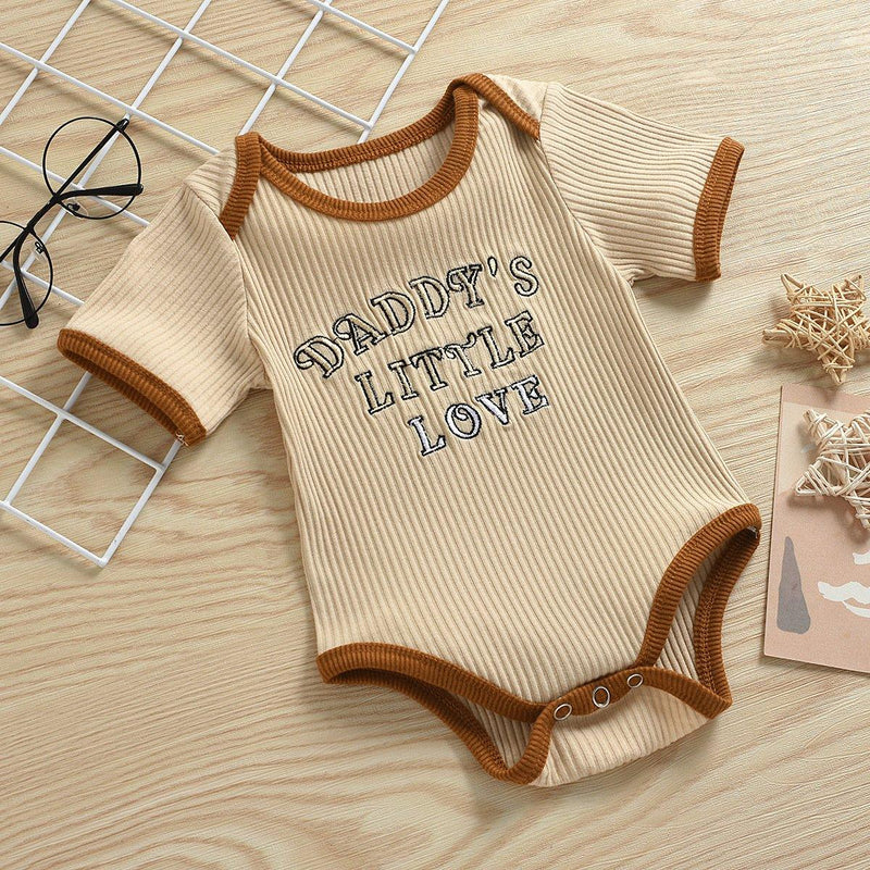 Baby Clothing Wholesale Embroidered Letter Jumpsuit - PrettyKid