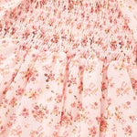 Toddler Girls Pink Flower Print Long Sleeve Dress - PrettyKid