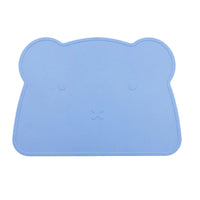 Silicone Mat Bear Solid Color Thermal Insulation Mat Food Grade Silicone Baby Mat - PrettyKid