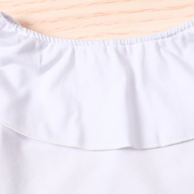 Toddler Girls Solid Long Sleeve Plaid Strap Skirt Wholesale Girls Dresses - PrettyKid