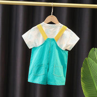 Strap Pants Suit Children's Two-piece Set