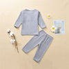 9M-6Y Toddler Girls Outfits Sets Ribbed Solid Color Half-Button Top & Pants Wholesale Little Girl Clothing - PrettyKid