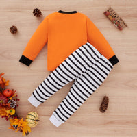 Toddler Kids Solid Letter Stripe Suit Children's Fashion Clothing Wholesale - PrettyKid