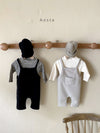 Children's Spring Straps Pants Korean Version of Children's Infant Spring Baby Casual Pants Men and Women Baby Straps Knitted Pants - PrettyKid