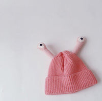 Baby Boys Girls Autumn Winter Thickened Insect Tentacle Eyes Knitted Cap Cartoon Wool Cap - PrettyKid