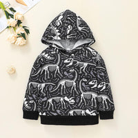 Toddler Boys Letter Printed Hoodie Jacket Children's Boutique Wholesale Vendors - PrettyKid