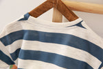9M-5Y Toddler Boys Sets Striped Print T-Shirts & Shorts Wholesale Boy Boutique Clothes - PrettyKid