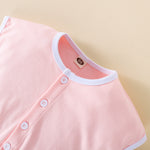 9M-4Y Button-Up Color-Block Non-Patterned Irregular-Pocket Jumpsuit Wholesale Baby Clothes - PrettyKid